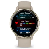 Garmin Sportski sat Venu 3S French Gray Soft Gold Siv