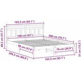  Krevetna konstrukcija Smeđa 160 x 200 cm Čvrsto borovo drvo | shoptok.hr