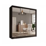 ADRK Drsna omara Tola z ogledalom, 200 cm - ČRNA | Shoptok.si