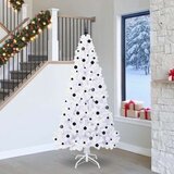 vidaXL Umestno božično drevo med 300 LED Bela 240 cm PVC in jeklo | Shoptok.si
