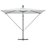 vidaXL Kantaliv dežnik z bananom Peščena 294 x 200 x 254 cm | Shoptok.si