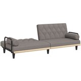  Raztegljiv kavč z naslonjali za roke taupe blago, (20922771) | Shoptok.si