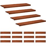Step treads 16 kom. 120 x 25 x 2 cm Smeđa Čvrsto drvo bukve | shoptok.hr