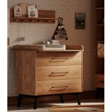 Pinio Nizka otroška komoda v dekorju bukve v naravni barvi 100x92 cm Retro – | Shoptok.si