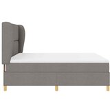  Krevet s opruga kutije Sivo-smeđa 200 x 180 cm tkanina | shoptok.hr