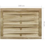  Vrtna vrata od impregnirane borovine 100 x 75 cm zelena | shoptok.hr