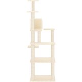  Penjalica za mačke sa stupovima za grebanje krem 153 cm | shoptok.hr