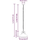 vidaXL Visilica E27 crna Ø 31 cm željezo | shoptok.hr