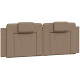  Jastuk za uzglavlje Viana boja cappuccina 120 cm od umjetne kože | shoptok.hr