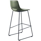Kave Home Kaki zelena barska stolica od umjetne kože (visine sjedala 76 cm) Zahara – | shoptok.hr