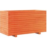 vidaXL Vrtno cvetlično korito voščeno 90x40x49,5 cm trdna borovina | Shoptok.si