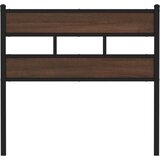  Uzglavlje smeđa boja hrasta 107 cm čelik i konstruirano drvo | shoptok.hr