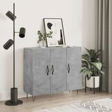 vidaXL Komoda siva boja betona 90x34x80 cm od konstruiranog drva | shoptok.hr