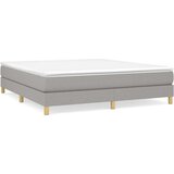  Box spring postelja z vzmetnico svetlo siva 160x200 cm žamet, (20725775) | Shoptok.si