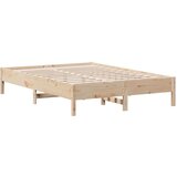 vidaXL Knjižna postelja brez vzmetnice 135x190 cm trdna borovina | Shoptok.si