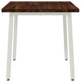  60 x 55 x 75 cm Čvrsto drvo akacije Tamno smeđa i bijela - tamno smeđe i bijele boje 60 x 55 x 75 cm Četvrtasto | shoptok.hr