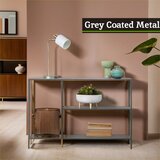Premier Housewares Sivi željezni pomoćni stol 30x120 cm Acero – | shoptok.hr
