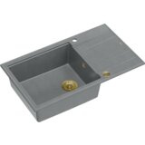 Quadron sudoper EVAN 136 XL + nano PVD srebrno siva/zlato s daljinskim upravljanjem | shoptok.hr