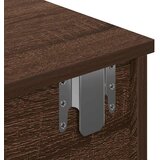 vidaXL Stenska polica s predali rjav hrast 60x28x15 cm inženirski les | Shoptok.si