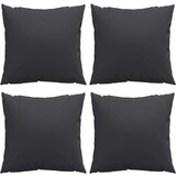 vidaXL Blazine za kavč 4 kosi črne 50x50 cm blago | Shoptok.si