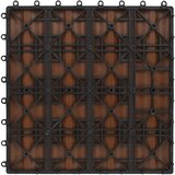  Pločice za decking 3D Dizajn 11 pcs Svijetlosmeđa 30 x 30 cm | shoptok.hr