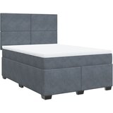 Krevet s oprugama i madracem tamnosivi 140x190 cm baršunasti | shoptok.hr