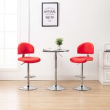 Furnova Barski stolčki 2 kosa rdeče umetno usnje, (22056010) | Shoptok.si