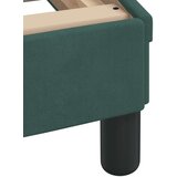  Postelja z vzmetnico temno zelena 80x200 cm žamet | Shoptok.si