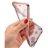 Nillkin silikonski ovitek z rožicami za huawei P20 - pink Cene