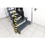 Durable Profil za zaščito cevi, tip P30, profil 1 m, ŠxV 50 x 25 mm, rumene / črne barve | Shoptok.si