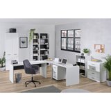 Hom`in regal 50/222,2/40 cm bela, antracit | Shoptok.si