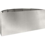  Cvetlično korito srebrna 120 x 60 x 50 cm Nerjaveče jeklo, (5000207576) | Shoptok.si