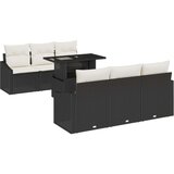  set sedežne garniture za vrt 7-delni set Črna in Krem, (22065009) | Shoptok.si