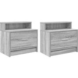 vidaXL Noćni ormarići s ladicom 2 kom siva sonoma 51x31x47 cm | shoptok.hr