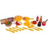  Dječja kuhinja za igru Kitchenette sasvjetlosnim - 43 elemenata - plava | shoptok.hr