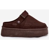Boto Women's Snow Boots Platform with Velcro Chocolate Jorielle | shoptok.hr