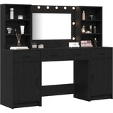  3-delna set za ličenje Črn inženirski les | Shoptok.si