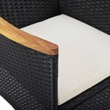  3-dijelni vrtni blagovaonski set poliratan i drvo bagrema crni | shoptok.hr