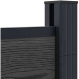  ograde 2 pcs WPC i aluminij Crna | shoptok.hr