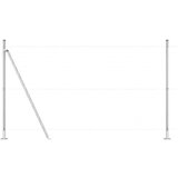  Stebri Ograje Komplet 104 Pocinkano jeklo 3.2 x 3.2 x 88.5 cm | Shoptok.si