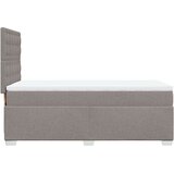 vidaXL Box spring postelja z vzmetnico taupe 80x200 cm blago, (21261046) | Shoptok.si