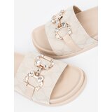 SEASTAR Light beige flip-flops with decoration | Shoptok.si