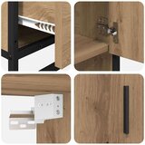vidaXL set namještaja za kupaonicu 3 pcs hrast artisan 65 x 33 x 60 cm | shoptok.hr