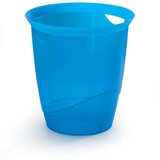 Durable Koš za smeti Trend, 16 L, prosojno moder | Shoptok.si