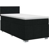  Boxspring krevet s madracem Crna 90 x 190 cm Tkanina | shoptok.hr