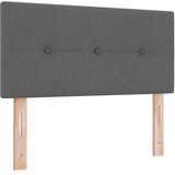  Boxspring krevet s madracem Tamnosiva 90 x 200 cm Tkanina - Tamnosiva 90 x 200 cm Prošiveno gumbima | shoptok.hr