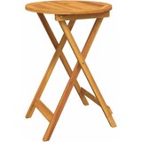 Bistro set za vrt 3 kom. Smeđa Čvrsto drvo akacije | shoptok.hr