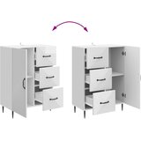  Kreveta s ladicama Bijela visokog sjaja 66 x 34,5 x 89,5 cm | shoptok.hr