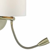  Där Lighting FET0775 - LED zidna lampa FETA 1xE27/60W/230V + LED/1W mesing | Eponuda.com