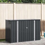  Kutija za spremanje u vrtu Crna 214 x 82 x 132 cm Čelik | shoptok.hr